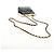 CHANEL Pochette à bandoulière Chain Evening Bag en peau d'agneau Noir Or CC Auth 184385SV Doré - vue 7