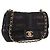 CHANEL Borsa a Spalla Chain Matelasse 22 Denim Nero Oro CC Auth 184961SM D'oro