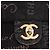 CHANEL Borsa a Spalla Chain Matelasse 22 Denim Nero Oro CC Auth 184961SM D'oro - vista 18