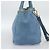 Bolsa Tote PRADA de couro 2way Azul Ouro Auth 185152A Dourado - vista 3