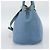 Bolsa Tote PRADA de couro 2way Azul Ouro Auth 185152A Dourado - vista 4