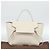 Céline CELINE Micro Belt Hand Bag Pelle Bianco Oro Auth 185630V D'oro - vista 12