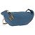 Bolsa de Alça de Corrente CHANEL em Pele de Cordeiro Azul e Ouro CC Auth 185410SAM Dourado