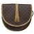 Céline Borsa a tracolla CELINE Macadam Canvas PVC Pelle Marrone Oro Auth ka4664 D'oro - vista 13