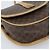 Céline Borsa a tracolla CELINE Macadam Canvas PVC Pelle Marrone Oro Auth ka4664 D'oro - vista 14