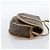 Céline Borsa a tracolla CELINE Macadam Canvas PVC Pelle Marrone Oro Auth ka4664 D'oro - vista 4