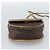 Céline Borsa a tracolla CELINE Macadam Canvas PVC Pelle Marrone Oro Auth ka4664 D'oro - vista 5