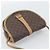 Céline Borsa a tracolla CELINE Macadam Canvas PVC Pelle Marrone Oro Auth ka4664 D'oro - vista 6