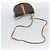 Céline Borsa a tracolla CELINE Macadam Canvas PVC Pelle Marrone Oro Auth ka4664 D'oro - vista 7