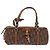 Borsa a tracolla Romantic in tela Christian Dior Trotter PVC Marrone Argento Auth 185666SAM - vista 2