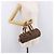 Borsa a tracolla Romantic in tela Christian Dior Trotter PVC Marrone Argento Auth 185666SAM - vista 25