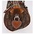 Borsa a tracolla Romantic in tela Christian Dior Trotter PVC Marrone Argento Auth 185666SAM - vista 5