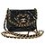 CHANEL Matelasse Chain Shoulder Bag Patent leather Black Gold CC Auth 184590SAM Nero D'oro
