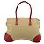 PRADA Tote Bag Canvas Beige Silber Auth bs35583 - Ansicht 2