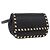 VALENTINO Marsupio con borchie in pelle nero e oro Auth BA13324A D'oro