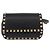 VALENTINO Marsupio con borchie in pelle nero e oro Auth BA13324A D'oro - vista 13