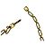 Collana Sautoir Givenchy Vintage con logo GG in smalto nero / marrone e catena dorata D'oro - vista 4