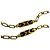 Collana Sautoir Givenchy Vintage con logo GG in smalto nero / marrone e catena dorata D'oro - vista 7