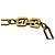 Collana Sautoir Givenchy Vintage con logo GG in smalto nero / marrone e catena dorata D'oro - vista 9