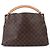 Borsa a Spalla Louis Vuitton Artsy MM Monogram Marrone Monogramma - vista 3