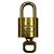 Gemelli Louis Vuitton con logo lucchetto e chiave in metallo D'oro