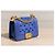 Chanel Boy Mini Borsa Pelle Blu - vista 6