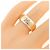 Ring Hermès Anello a fascia in argento 925 e oro giallo 18K Hermes - vista 5
