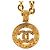 Collana con pendente a catena con il logo Coco di Chanel