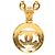Collana con pendente a catena con il logo Coco di Chanel - vista 2