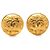 Orecchini a clip rotondi Chanel Coco Mark Vintage