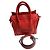 Céline Borsa Nano Luggage in pelle rossa Rosso