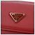 Cartera de piel de becerro roja de dos pliegues Prada - vista 6