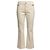 Autre Marque Jeans Flare de Denim de Algodón Regenerado Marfil Patou Beige