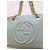 Gucci Soho Chain Borsa a Tracolla Pelle Blu Grigio Blu chiaro - vista 2
