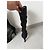 Botas Chanel de rede pretas com laços Preto - vista 7