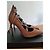 Décolleté in scamosciato con lacci Saint Laurent Beige - vista 2