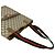 Borsa Tote Gucci Vintage Sherry Line GG Logo Marrone Rosso Verde - vista 4