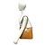Céline Borsa a tracolla in pelle marrone Celine C Macadam Blazon Triomphe Logo - vista 2