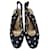 Escarpins slingback YVES SAINT LAURENT à pois Noir  - vue 1