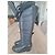 Stivali wedge Chanel in pelle nera e pelliccia Nero - vista 4
