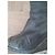 Stivali wedge Chanel in pelle nera e pelliccia Nero - vista 6