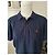 Hermès Polo in cotone blu navy con logo H arancione Blu scuro - vista 2