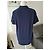 Hermès Polo in cotone blu navy con logo H arancione Blu scuro - vista 3