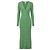 FTC Cashmere geripptes Midi-Kleid mit Knopfleiste - Grün
