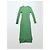 FTC Cashmere geripptes Midi-Kleid mit Knopfleiste - Grün - Ansicht 2