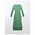 FTC Cashmere geripptes Midi-Kleid mit Knopfleiste - Grün - Ansicht 4