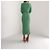 FTC Cashmere geripptes Midi-Kleid mit Knopfleiste - Grün - Ansicht 6