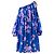 Dries Van Noten Cherry Blossom Kleid SS19 Runway Pink Blau