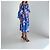 Dries Van Noten Cherry Blossom Kleid SS19 Runway Pink Blau - Ansicht 5