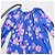 Dries Van Noten Cherry Blossom Kleid SS19 Runway Pink Blau - Ansicht 6